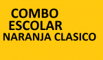 Combo escolar naranja clasico..............
