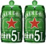 Promo heineken barril 5l pack x2...........