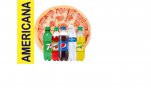 Combo 6 pizza americana+bebida mediana x1..